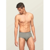 XYXX - Light Grey Cotton Blend Mens Briefs ( Pack of 1 ) - S