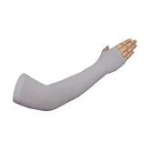 FITMonkey Grey Solid Riding Sleeves ( Single Set ) - Freesize