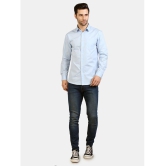 Life Roads - Light Blue Cotton Slim Fit Men's Casual Shirt ( Pack of 1 ) - None