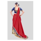 offline selection Red Dola Silk Saree - Single