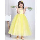 Toy Balloon Kids Yellow Net Girls Frock ( Pack of 1 ) - None