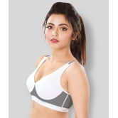 Dermawear Multi Color Poly Cotton Color Blocking Sports Bra - 32C