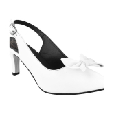 Shoetopia White Women''s Sandal Heels - None