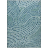 Hand Tufted Canyan AQUA Color Carpet-Aqua / 6x9