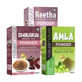 Herbal Amla + Shikakai + Reetha Powder- Combo Pack of 3-in-1