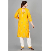 SIPET - Yellow Straight Rayon Womens Stitched Salwar Suit ( Pack of 1 ) - None