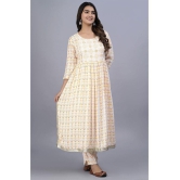 Smien - Yellow Straight Cotton Women's Stitched Salwar Suit ( Pack of 1 ) - None