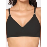 In Shape Lingerie - Black Cotton Non Padded Women's T-Shirt Bra ( Pack of 1 ) - None