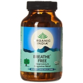 ORGANIC INDIA Breathe Free Ayurvedic Capsule || Respiratory Disorder & Congestion || Ptect Lungs from Smoking & Pollution || Relieves Allergic Asthma & Coughing - 180 N Veg Capsules