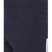 RANBOLT Navy Polyester Lycra Fitness Shorts - None