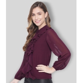 ALL WAYS YOU - Purple Polyester Womens Regular Top ( Pack of 1 ) - 2XL