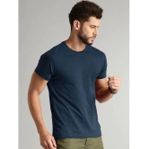 Lycos - Navy Blue Cotton Blend Regular Fit Mens T-Shirt ( Pack of 1 ) - None