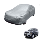 Kozdiko Silver Matty Car Body Cover with Buckle Belt For Mahindra Xylo