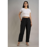 Doriya - Black Rayon Straight Women's Palazzos ( Pack of 1 ) - None