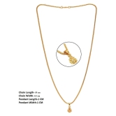 Jewar Mandi - Golden Pendant ( Pack of 1 ) - Golden