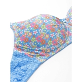 Leading Lady Women''s Printed Lightly Padded Women T-Shirt Bra Blue BRA-4068-1-32D / 100% Polyamide / Blue