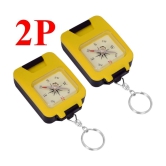 2 Piece Military Hiking Camping Lens Magnetic Compass