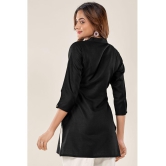 Glomee - Black Cotton Blend Women's Tunic ( Pack of 1 ) - None