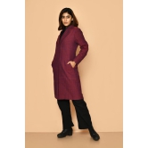 Mrinal handloom cotton trench coat jacket for women