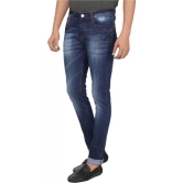 Men Slim Mid Rise Blue Jeans