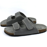 Parallel Cloudy Grey Cork Sandals (Men)