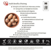 Travancore Nutmeg Whole – Shell removed / Jaiphal Whole (Organically Grown, Single origin & Homestead produce)