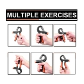 HSP ENTERPRISES Adjustable Spring Hand Exerciser | Finger Exerciser| Hand Grip Strengthener for Men & Women - Assorted