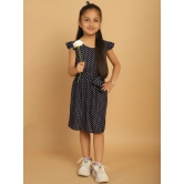 MINI & MING Girls Polka Dot Print Flutter Sleeve Fit & Flare Dress