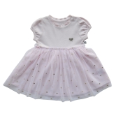 Lt.Pink Short Sleeves Tutu Dress