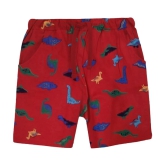 NammaBaby - Red Cotton Boys T-Shirt & Shorts ( Pack of 1 ) - None