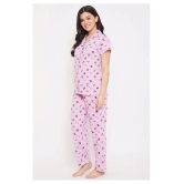 Clovia Cotton Nightsuit Sets - Purple Pack of 2 - 3XL