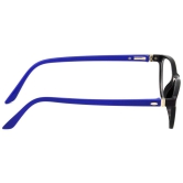 Hrinkar Trending Eyeglasses: Blue and Black Cat-eyed Optical Spectacle Frame For Men & Women |HFRM-BK-BU-13