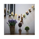 YUTIRITI  20 LED Photo Clip String Home Lights for Hanging Photos Cards Memos Home Office Bedroom Decoration (Warm)