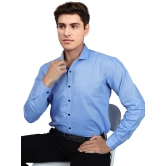 Supersquad Cotton Blend Regular Fit Full Sleeves Mens Formal Shirt - Light Blue ( Pack of 1 ) - None