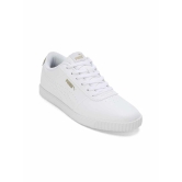 PUMA LADIES GOLD CARINA SLIM PERF LACE-UP SNEAKERS