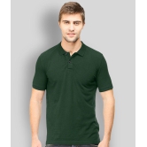 FASHION365 - Green Cotton Blend Slim Fit Men's Polo T Shirt ( Pack of 1 ) - None