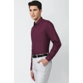 Men Purple Regular Fit Formal Full Sleeves Formal Shirt