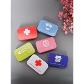 Market99 Pill Box Organizer Set of 6 - Multi Tin Glossy Finish