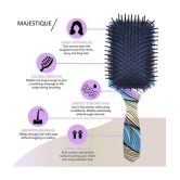 Majestique Hair Brush Set 4Pcs Detangling Brush Wideteeth And Tail Comb Suit For Women Men & Kids