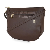 Baggit Brown Faux Leather Handheld - Brown