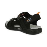 Campus Black Synthetic Floater Sandals - None