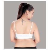 HAYA White Polyester Non Padded Womens Cami bra ( Pack of 1 ) - None