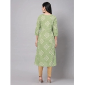 KIPEK Rayon Printed Straight Womens Kurti - Green ( Pack of 1 ) - None