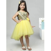 Toy Balloon Kids Yellow Net Girls Frock ( Pack of 1 ) - None