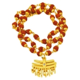 Cyan spritual - Brass Pooja Mala (Pack of 1)