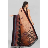 LEELAVATI - Brown Crepe Saree With Blouse Piece ( Pack of 1 ) - Brown