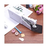 1PC White Color Rectangle Hand-held Portable Multi-functional Electric Mini Sewing Machine