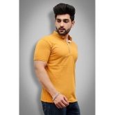 Forbro - Mustard Cotton Blend Regular Fit Men's T-Shirt ( Pack of 1 ) - None