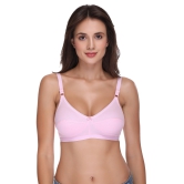 Sona H 04 Women Non Padded Non Wired Medium Coverage Comfortable Cotton T-Shirt Bra-30 / B / Pink