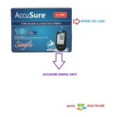 ACCUSURE 100 SIMPLE STRIPS PACK ONLY (50*2) Expiry March 2024